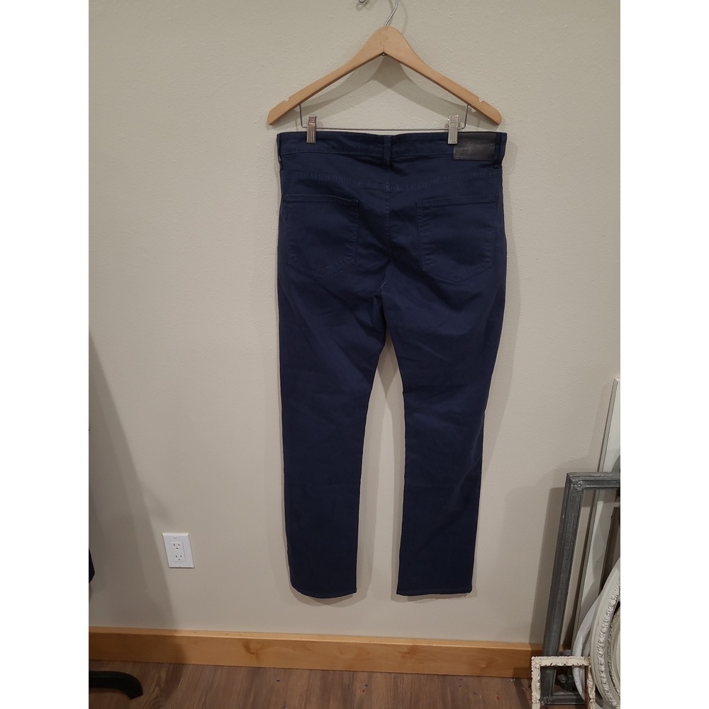 Paige Normandie Blue Cadet Men's SZ 33 straight leg jean w/stretch casual prep - Picture 5 of 12